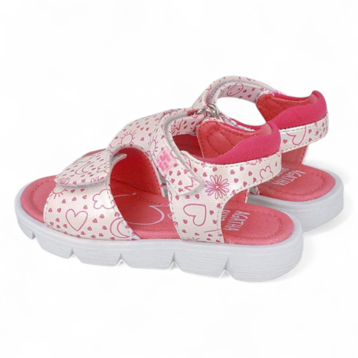 SANDALIAS AGATHA RUIZ DE LA PRADA DE NIñA BLANCO 252926A - Querol online