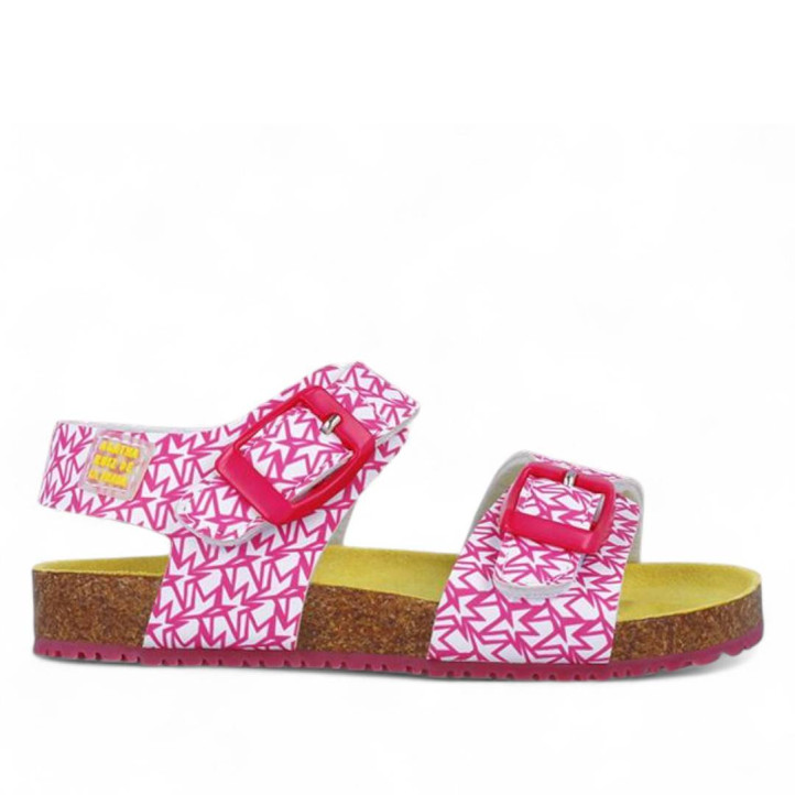 SANDALIAS AGATHA RUIZ DE LA PRADA DE NIñA BLANCO Y ROSA 252943B - Querol online