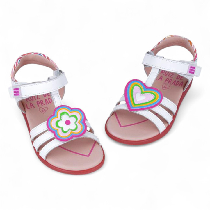 SANDALIAS AGATHA RUIZ DE LA PRADA DE NIñA BLANCO 252963A - Querol online