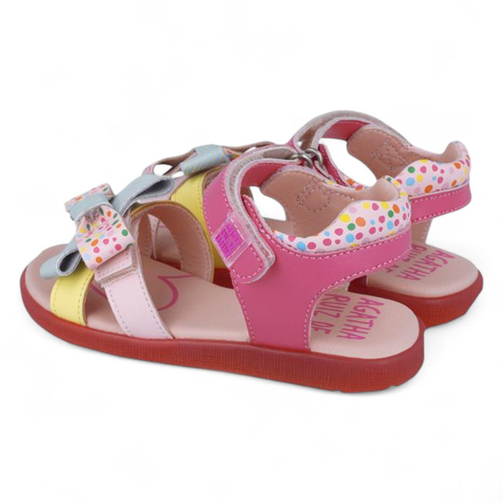 SANDALIAS AGATHA RUIZ DE LA PRADA DE NIñA FUXIA 252962A - Querol online