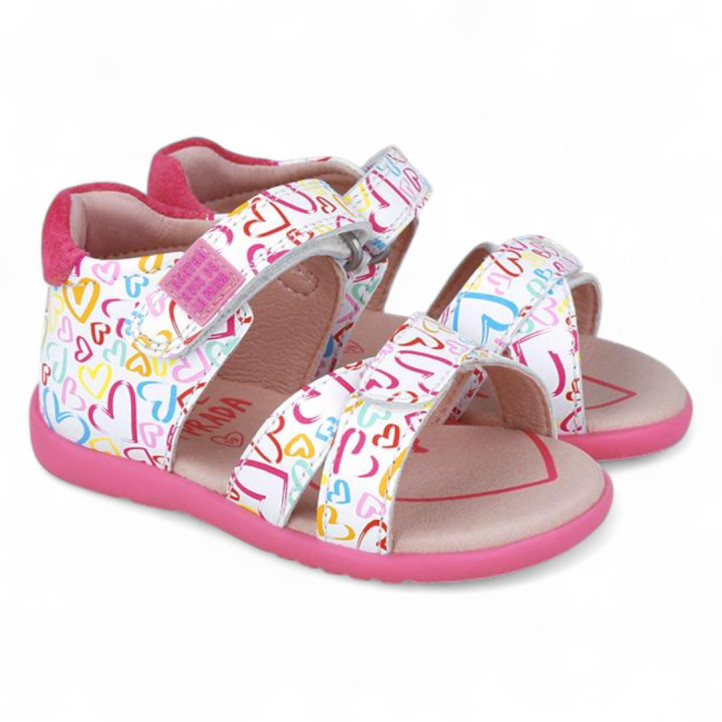 SANDALIAS AGATHA RUIZ DE LA PRADA DE NIñA BLANCO 252903B - Querol online