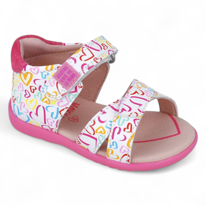SANDALIAS AGATHA RUIZ DE LA PRADA DE NIñA BLANCO 252903B - Querol online