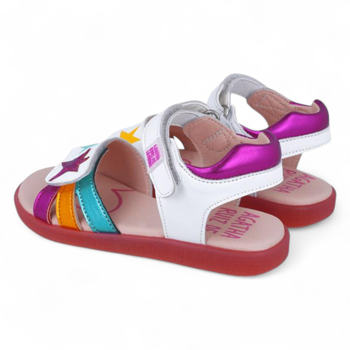 SANDALIAS AGATHA RUIZ DE LA PRADA DE NIñA BLANCO 252960B - Querol online
