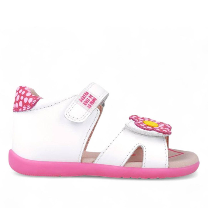 SANDALIAS AGATHA RUIZ DE LA PRADA DE NIñA BLANCO 252901A - Querol online