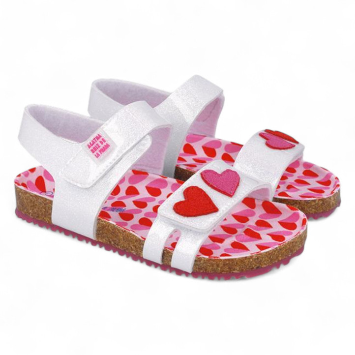 SANDALIAS AGATHA RUIZ DE LA PRADA DE NIñA BLANCO 252940A - Querol online
