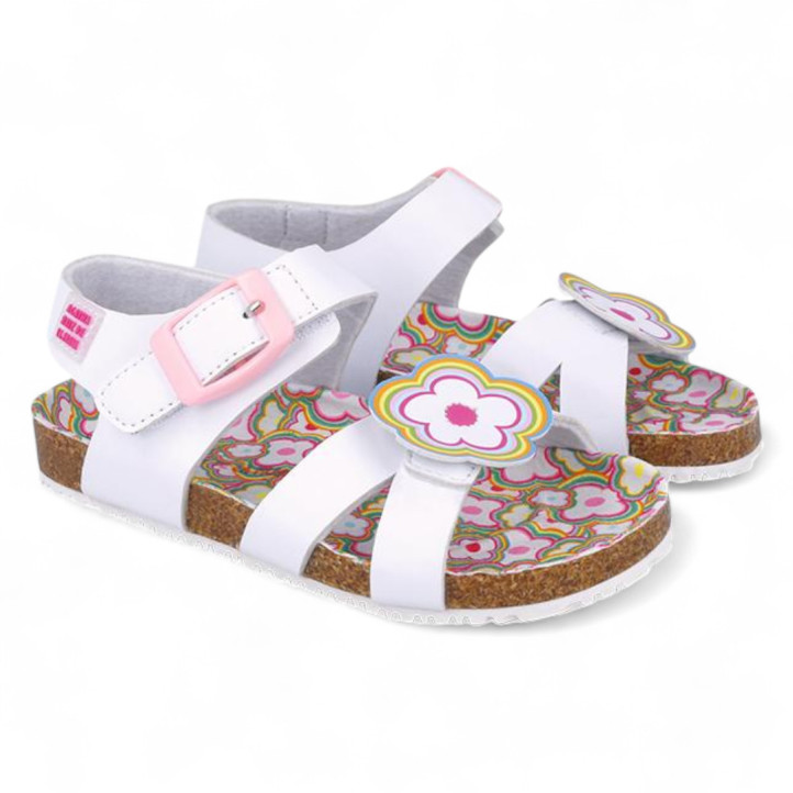 SANDALIAS AGATHA RUIZ DE LA PRADA DE NIñA BLANCO 252941A - Querol online