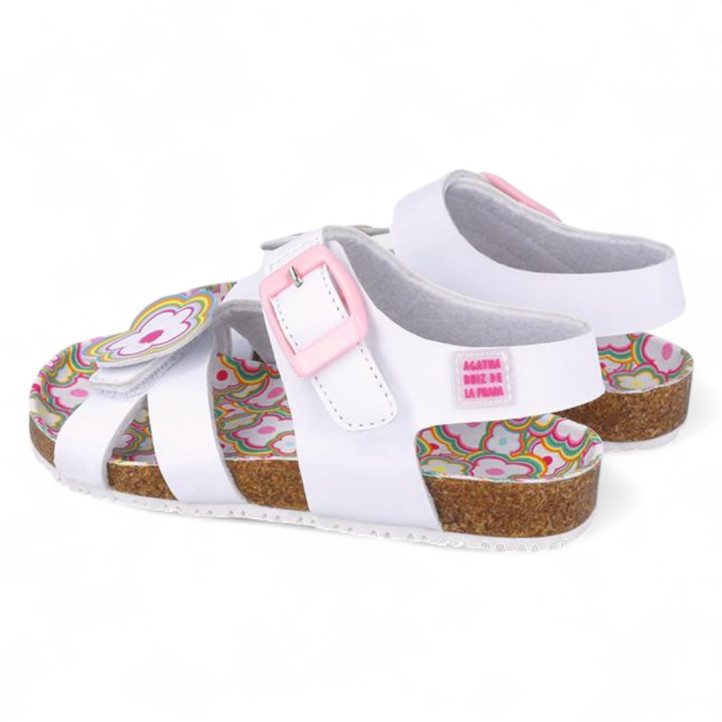 SANDALIAS AGATHA RUIZ DE LA PRADA DE NIñA BLANCO 252941A - Querol online