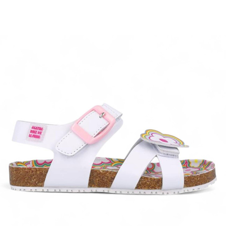 SANDALIAS AGATHA RUIZ DE LA PRADA DE NIñA BLANCO 252941A - Querol online