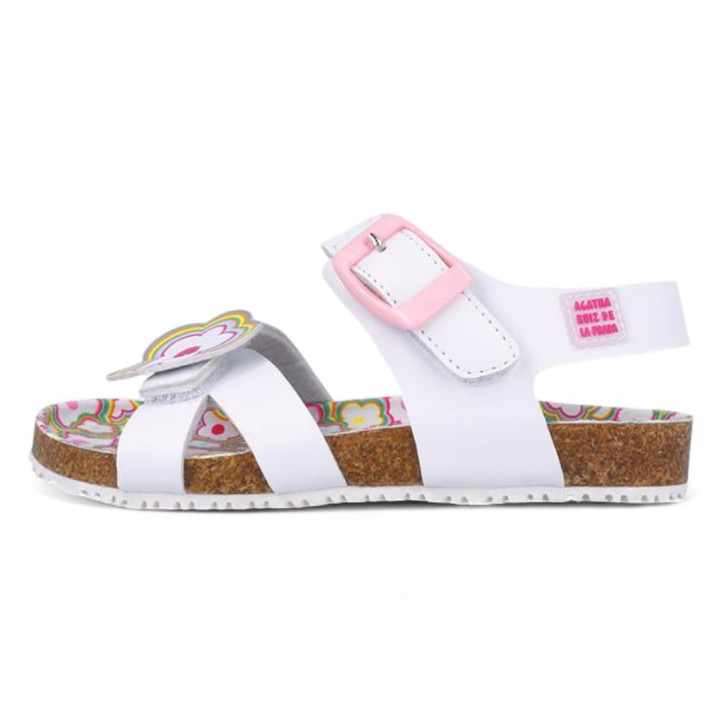 SANDALIAS AGATHA RUIZ DE LA PRADA DE NIñA BLANCO 252941A - Querol online