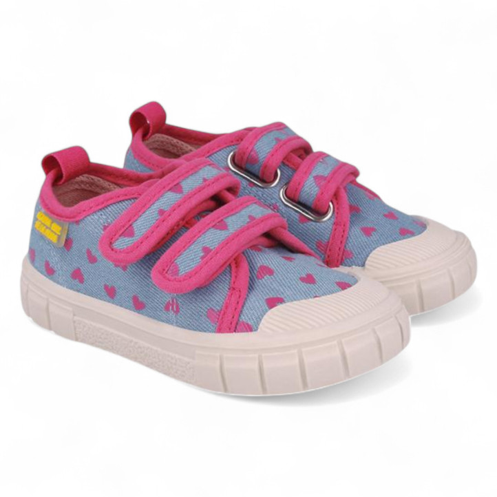 ZAPATILLAS LONA AGATHA RUIZ DE LA PRADA DE NIñA AZUL JEANS 252931A - Querol online