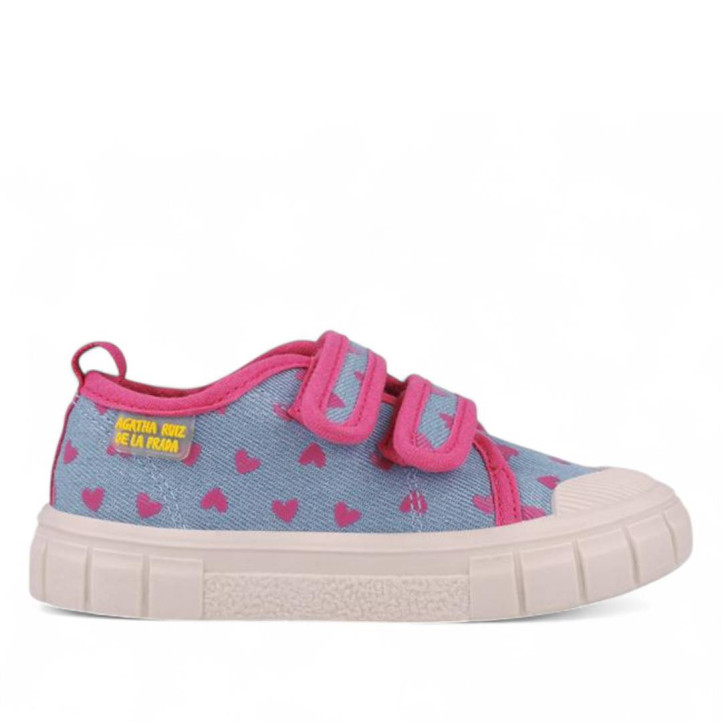 ZAPATILLAS LONA AGATHA RUIZ DE LA PRADA DE NIñA AZUL JEANS 252931A - Querol online