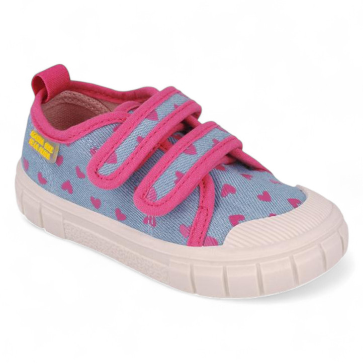 ZAPATILLAS LONA AGATHA RUIZ DE LA PRADA DE NIñA AZUL JEANS 252931A - Querol online