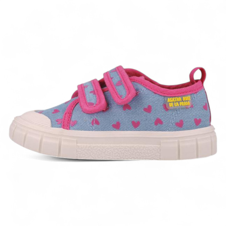 ZAPATILLAS LONA AGATHA RUIZ DE LA PRADA DE NIñA AZUL JEANS 252931A - Querol online