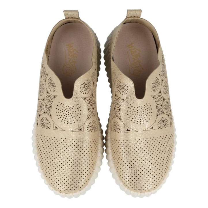 MOCASIN METALIZADO WALK AND FLY FRIDA AH-9936G A5 WALK AND FLY - Querol online