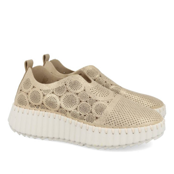 MOCASIN METALIZADO WALK AND FLY FRIDA AH-9936G A5 WALK AND FLY - Querol online