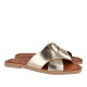 SANDALIAS DORADAS W&F TALIA 02-2562 G A5 WALK AND FLY - Querol online
