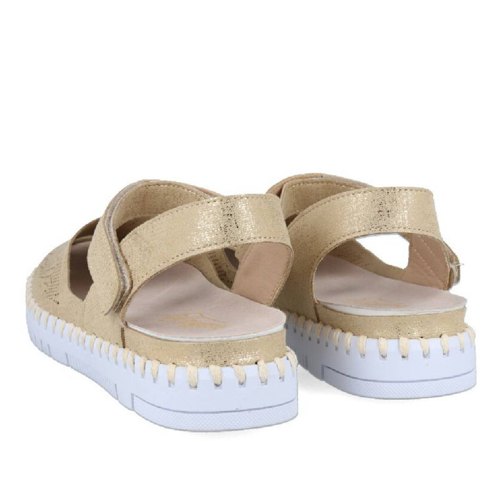SANDALIAS DORADAS WALK AND FLY EMMA LC-10001G A5 WALK AND FLY - Querol online
