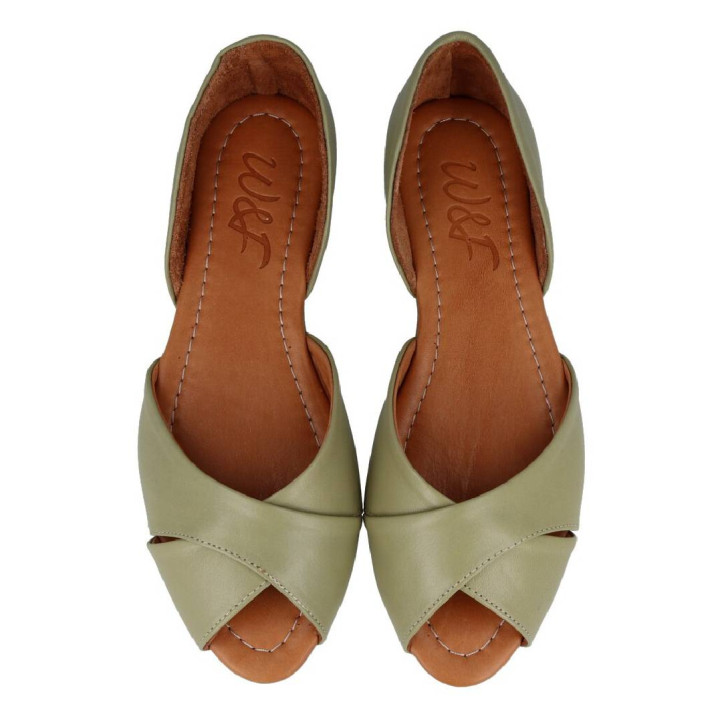 ZAPATOS PLANOS PEEP TOE W&F GALA C-1 S A5 WALK AND FLY - Querol online