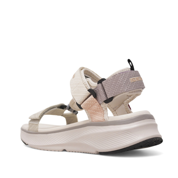 Sandalias plataformas Nicoboco menar estilo deportivas con velcros y detalle de cuerda - Querol online