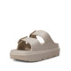 Sandalias plataformas Nicoboco sesil beige con doble hebilla y estilo bio - Querol online