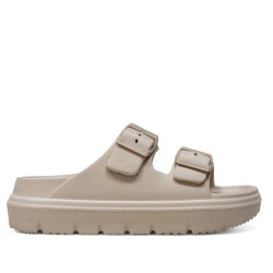 Sandalias plataformas Nicoboco sesil beige con doble hebilla y estilo bio - Querol online
