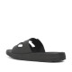 Chanclas Nicoboco lamber negras con doble hebilla - Querol online