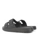 Chanclas Nicoboco lamber negras con doble hebilla - Querol online