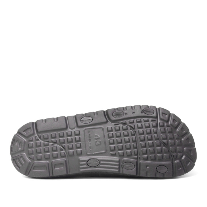 Chanclas Nicoboco lamber negras con doble hebilla - Querol online
