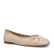 Bailarinas Redlove berta con material texturizado en beige y marrón - Querol online