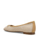 Bailarinas Redlove berta con material texturizado en beige y marrón - Querol online