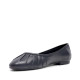 Ballarines Redlove dafne negres amb detall arrufat de pell - Querol online