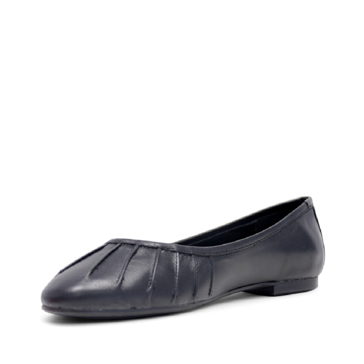 Ballarines Redlove dafne negres amb detall arrufat de pell - Querol online
