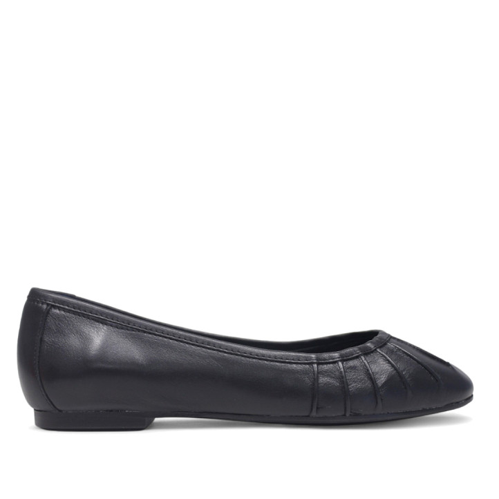 Ballarines Redlove dafne negres amb detall arrufat de pell - Querol online