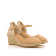 Espardenyes falca Mustang austen beix amb acabat en jute - Querol online