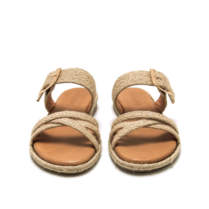 Sandalias planas Mustang anais de yute destalonada - Querol online