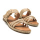 Sandalias planas Mustang anais de yute destalonada - Querol online