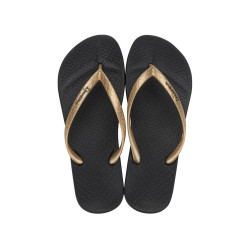 CHANCLAS DE MUJER IPANEMA ANATOMICA TAN FEM BLACK/GOLD - Querol online