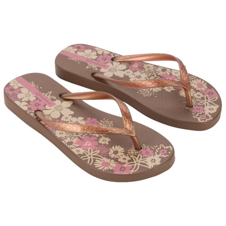 CHANCLAS DE MUJER IPANEMA CLASSICA HAPPY XII FEM BROWN/COPPER - Querol online