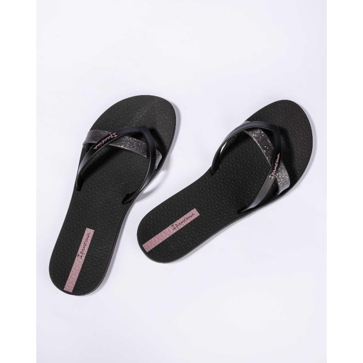 CHANCLAS DE MUJER IPANEMA KIREI CHIC FEM BLACK/GLITTER - Querol online