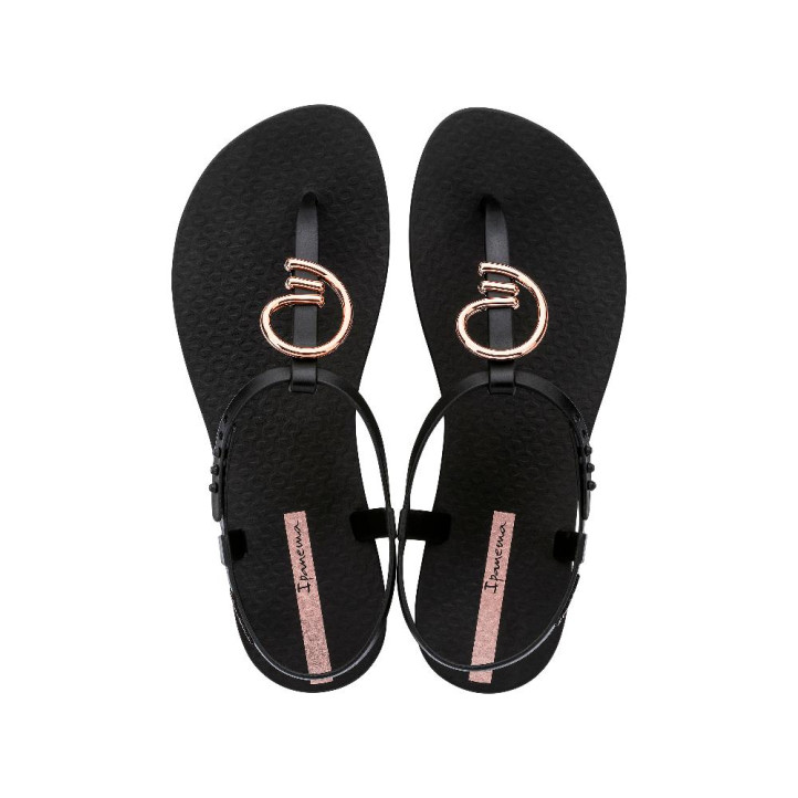 CHANCLAS DE MUJER IPANEMA CLASS STYLISH SANDAL FEM NEGRO DORADO - Querol online