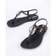 CHANCLAS DE MUJER IPANEMA CLASS STYLISH SANDAL FEM NEGRO DORADO - Querol online