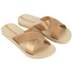 CHANCLAS DE MUJER IPANEMA SENSE SLIDE FEM BEIGE/GOLD - Querol online
