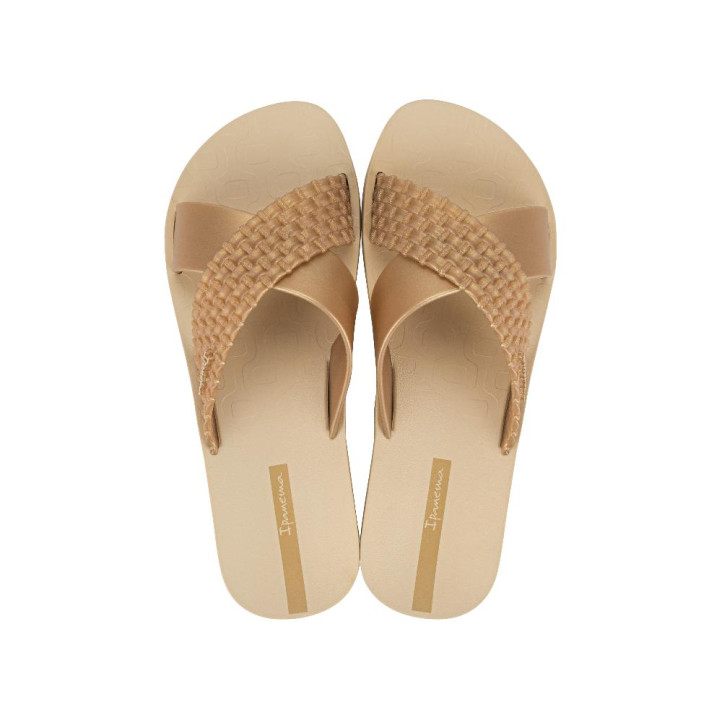 CHANCLAS DE MUJER IPANEMA SENSE SLIDE FEM BEIGE/GOLD - Querol online