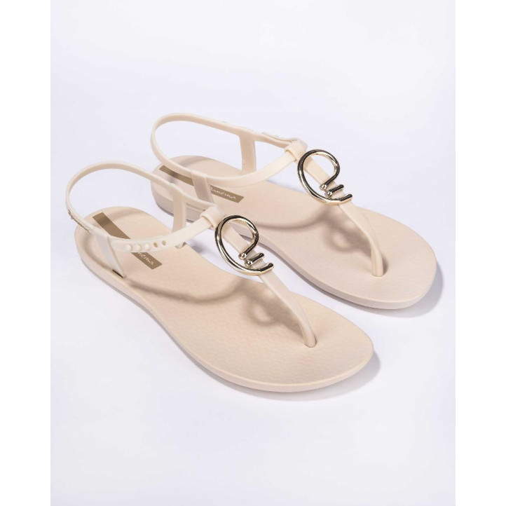 CHANCLAS DE MUJER IPANEMA CLASS STYLISH SANDAL FEM BEIGE DORADO - Querol online