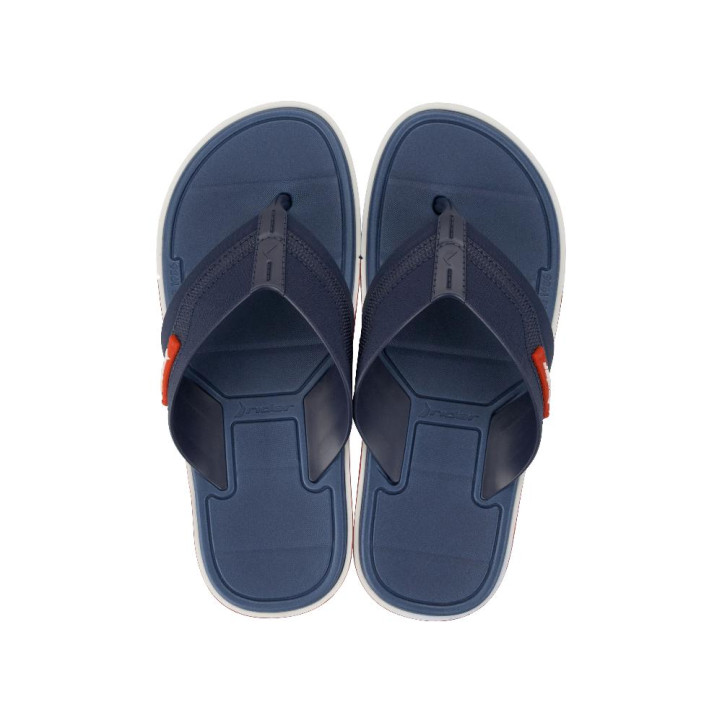 CHANCLAS DE HOMBRE RIDER SPIN THONG AD WHITE/BLUE - Querol online