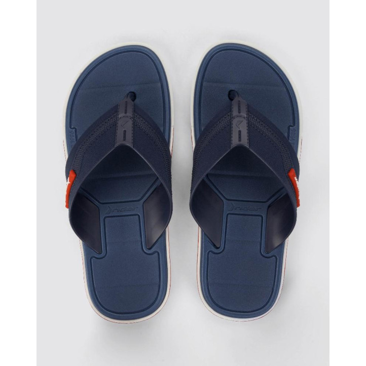 CHANCLAS DE HOMBRE RIDER SPIN THONG AD WHITE/BLUE - Querol online