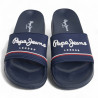 Xancles Pepe Jeans slider original blaves amb detalls blancs i vermells