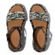 Sandàlies plataformes FITFLOP woven negres i blanques - Querol online