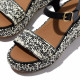 Sandàlies plataformes FITFLOP woven negres i blanques - Querol online