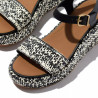 Sandàlies plataformes FITFLOP woven negres i blanques